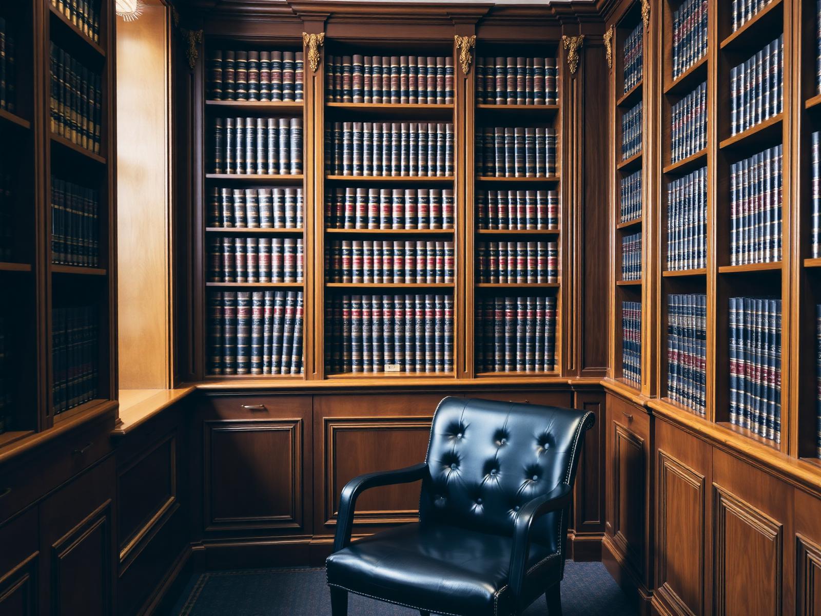 Interior of the Gamis Law Group library